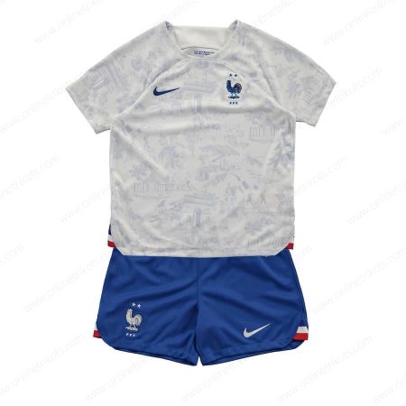 Fußballtrikots Kinder Frankreich Awaytrikot 2022